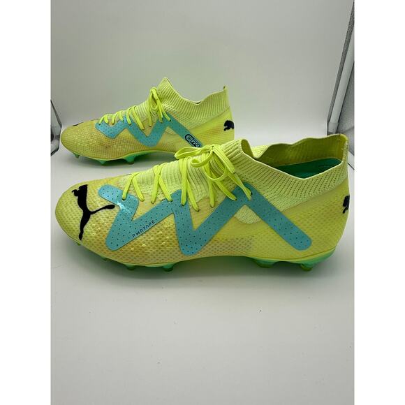 Men's Puma Future Pro FG/AG 107171-03 Neon Yellow Soccer Cleats Shoes Size 8.5 - Picture 7 of 12